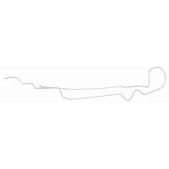(1969) Front to Rear Return Fuel Line- V8, 1/4"